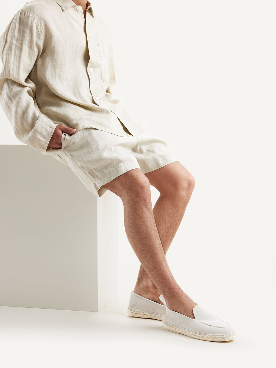 Mens white espadrille shoes hotsell